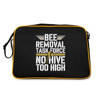 Spécialiste de l’élimination des abeilles Sauvetage en essaim vivant - Sac Retro - noir/or - Dos