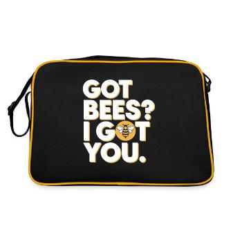 Spécialiste de l’élimination des abeilles Sauvetage en essaim vivant - Sac Retro - noir/or - Dos