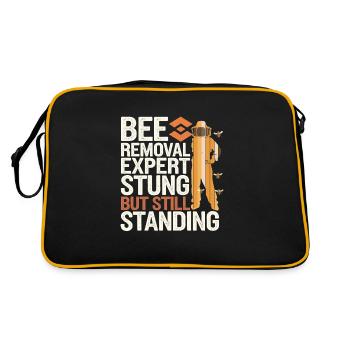 Spécialiste de l’élimination des abeilles Sauvetage en essaim vivant - Sac Retro - noir/or - Dos