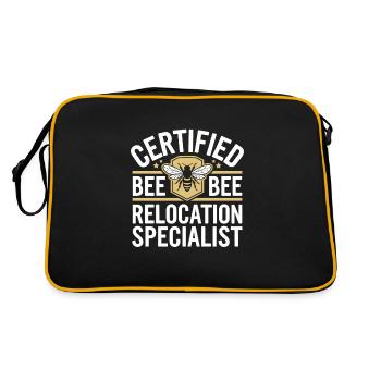 Spécialiste de l’élimination des abeilles Sauvetage en essaim vivant - Sac Retro - noir/or - Dos