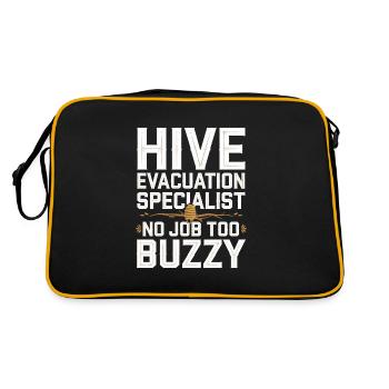 Spécialiste de l’élimination des abeilles Sauvetage en essaim vivant - Sac Retro - noir/or - Dos