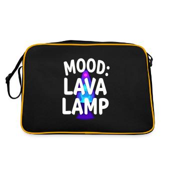 Lava Lamp Retro Aesthetic Psychedelic - Retro Bag - black/gold - Back