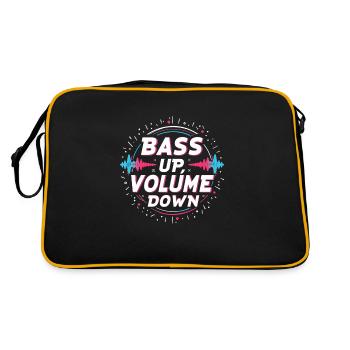 Music Produzent 808 Bass Hip-hop Beatmaker - Retro Tasche - Schwarz/Gold - Hinten