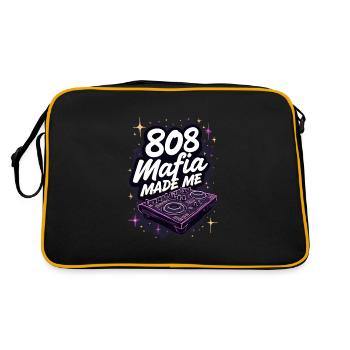 Music Produzent 808 Bass Hip-hop Beatmaker - Retro Tasche - Schwarz/Gold - Hinten