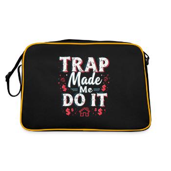 Music Produzent 808 Bass Hip-hop Beatmaker - Retro Tasche - Schwarz/Gold - Hinten