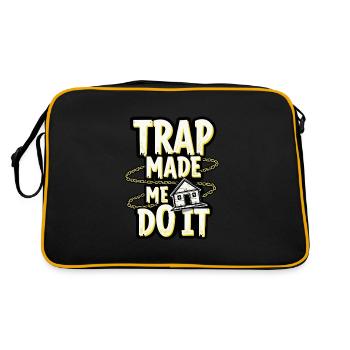 Music Produzent 808 Bass Hip-hop Beatmaker - Retro Tasche - Schwarz/Gold - Hinten