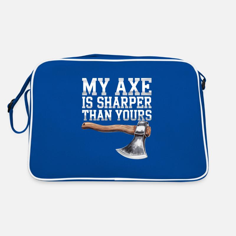 Axe Throwing Target Practice Lumberjack Sport Retro Bag
