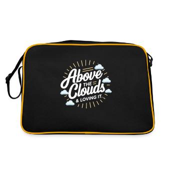 Flugbegleiterin Der Luftfahrtprofi Cabin Crew - Retro Tasche - Schwarz/Gold - Hinten