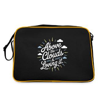 Flugbegleiterin Der Luftfahrtprofi Cabin Crew - Retro Tasche - Schwarz/Gold - Hinten