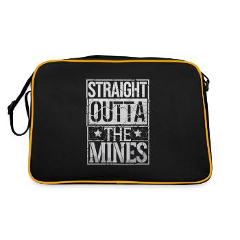 Mineur de charbon Travailleur du casque de sécurité pour mines souterraines - Sac Retro - noir/or - Dos