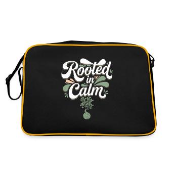 Kokedama Moss Ball Plants Japanese Gardening - Retro Bag - black/gold - Back
