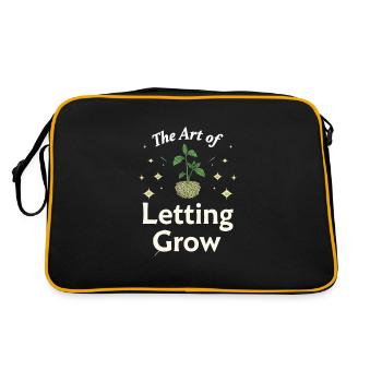 Kokedama Moss Ball Plants Japanese Gardening - Retro Bag - black/gold - Back