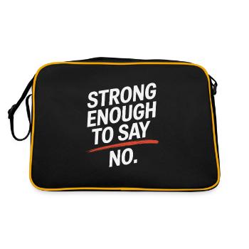 Sober Living Recovery Lifestyle Alcohol-free - Retro Tasche - Schwarz/Gold - Hinten