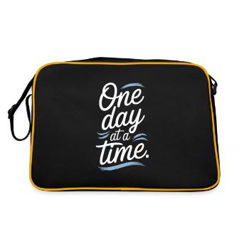 Sober Living Recovery Lifestyle Alcohol-free - Retro Tasche - Schwarz/Gold - Hinten