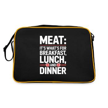 Diet on carnivore diet on the - Retro Bag - black/gold - Back