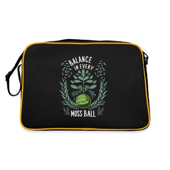 Kokedama Moss Ball Plantes Jardinage Japonais - Sac Retro - noir/or - Dos