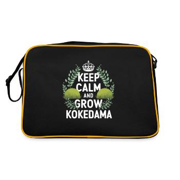 Kokedama Moss Ball Plantes Jardinage Japonais - Sac Retro - noir/or - Dos