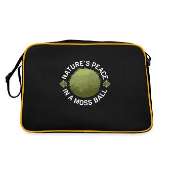 Kokedama Moss Ball Plantes Jardinage Japonais - Sac Retro - noir/or - Dos