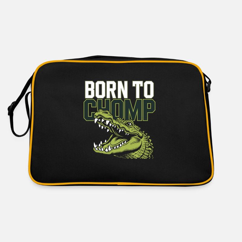 Alligator crocodile reptile passionné marais Sac Retro