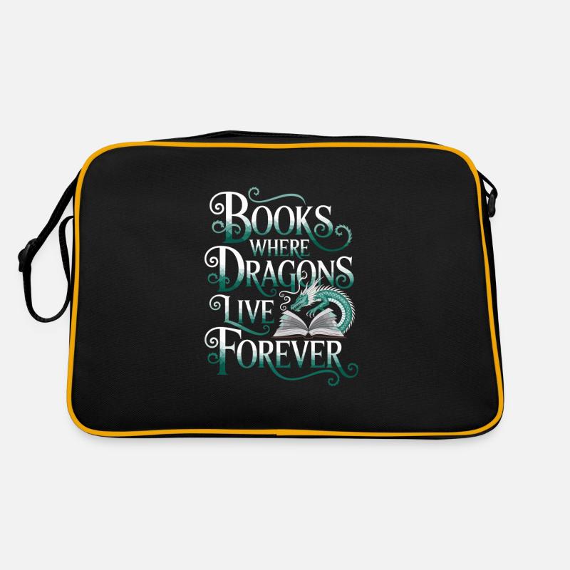 Fantasy Book Reader Magical Story Liebhaber Retro Tasche