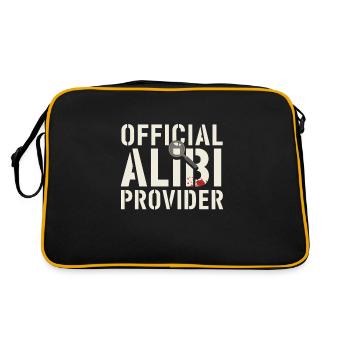 Murder Mystery Dinner Outfit, Party, Crime Scene - Retro Bag - black/gold - Back