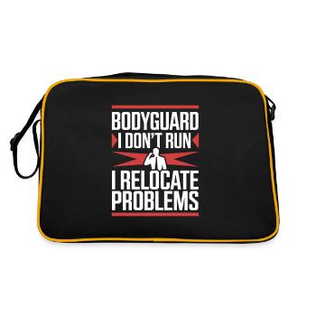 Sécurité privée Professionnel Garde du corps Vip - Sac Retro - noir/or - Dos
