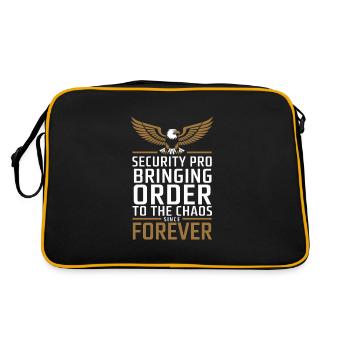 Sécurité privée Professionnel Garde du corps Vip - Sac Retro - noir/or - Dos