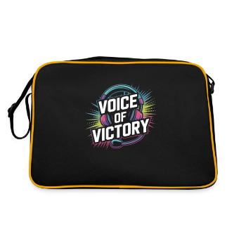 Girl In Esports Shoutcaster Gaming avis - Sac Retro - noir/or - Dos