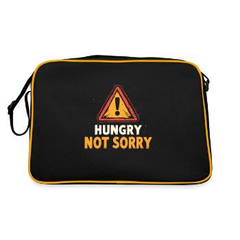Grumpy When Hungry T-shirt Humor Humor Food - Retro Bag - black/gold - Back