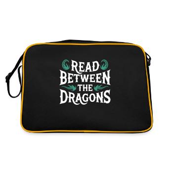Fantasy Book Reader Magical Story Lover - Retro Bag - black/gold - Back
