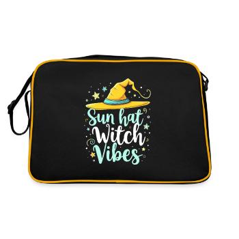Sommer Hexen Beach Hexe Ästhetische Sonnenmagie - Retro Tasche - Schwarz/Gold - Hinten