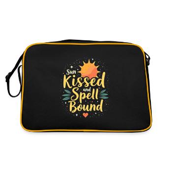 Sommer Hexen Beach Hexe Ästhetische Sonnenmagie - Retro Tasche - Schwarz/Gold - Hinten