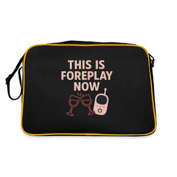First Date Night After Baby New Parents Again - Retro Bag - black/gold - Back