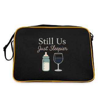 First Date Night After Baby New Parents Again - Retro Bag - black/gold - Back
