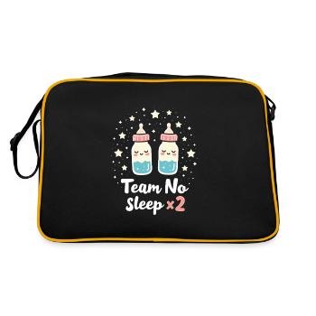 Twin Mom Life Double Trouble Parents Power - Retro Bag - black/gold - Back