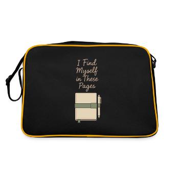 Tenue d’un journal Esthétique Planificateur créatif Écriture de vie - Sac Retro - noir/or - Dos
