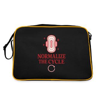 Fierté menstruelle : normaliser les règles - Sac Retro - noir/or - Dos