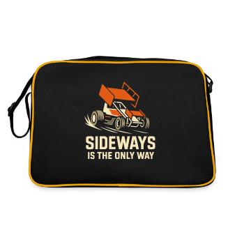 Sprint Car Racing Dirt Track Speed Oval Race - Sac Retro - noir/or - Dos