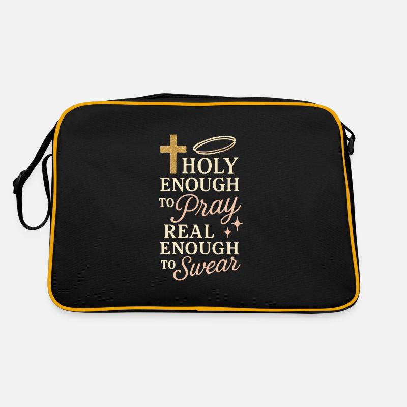 Christliche Mama Glauben Humor Gesegnete Fehler Retro Tasche