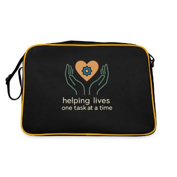 ergothérapeute ot Gift Healthcare Reha - Sac Retro - noir/or - Dos
