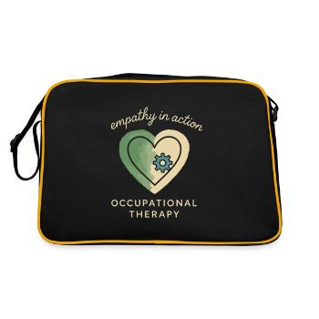 ergothérapeute ot Gift Healthcare Reha - Sac Retro - noir/or - Dos
