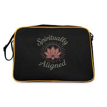 Boho Yoga Cadeau spirituel pour les yogis conscients - Sac Retro - noir/or - Dos