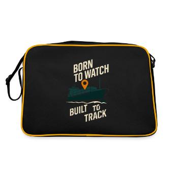Ship vision device Container ship Cargo ship - Retro Bag - black/gold - Back
