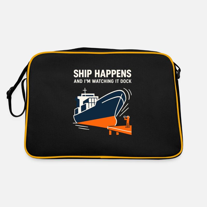 Ship vision device Container ship Cargo ship Retro Bag
