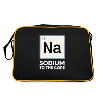 Salt Lover Sodium Dependent Nacl Meme - Retro Bag - black/gold - Back