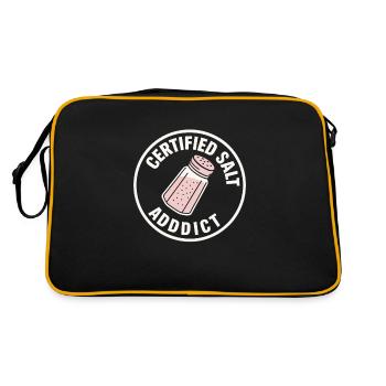 Salt Lover Sodium Dependent Nacl Meme - Retro Bag - black/gold - Back