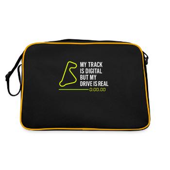 Sim Racing Simulator Cockpit Esports Racer - Sac Retro - noir/or - Dos