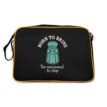 Salt Lover Sodium Dependent Nacl Meme - Retro Bag - black/gold - Back