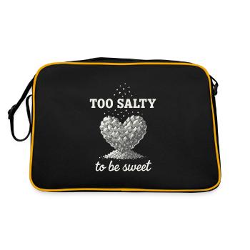 Salt Lover Sodium Dependent Nacl Meme - Retro Bag - black/gold - Back
