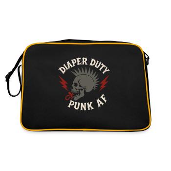 Punk Dad Alternatif Paternité Rebelle - Sac Retro - noir/or - Dos